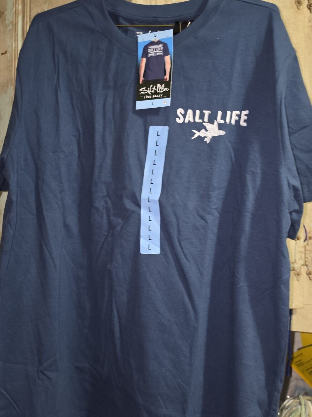 Salt Life Men's TShirt Large Blue NWT